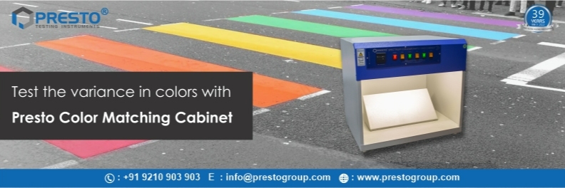 Test the variance in colors with Presto color matching cabinet