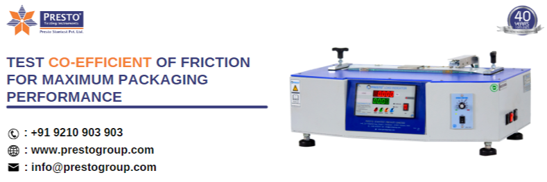 Test Coefficient of Friction for Maximum Packaging Performance